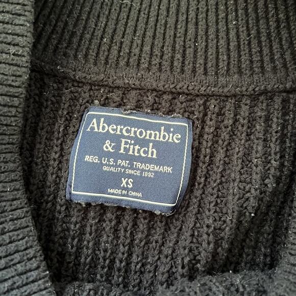 Abercrombie & Fitch Black Thick Long Sleeve Pullover Sweater - Picture 4 of 10